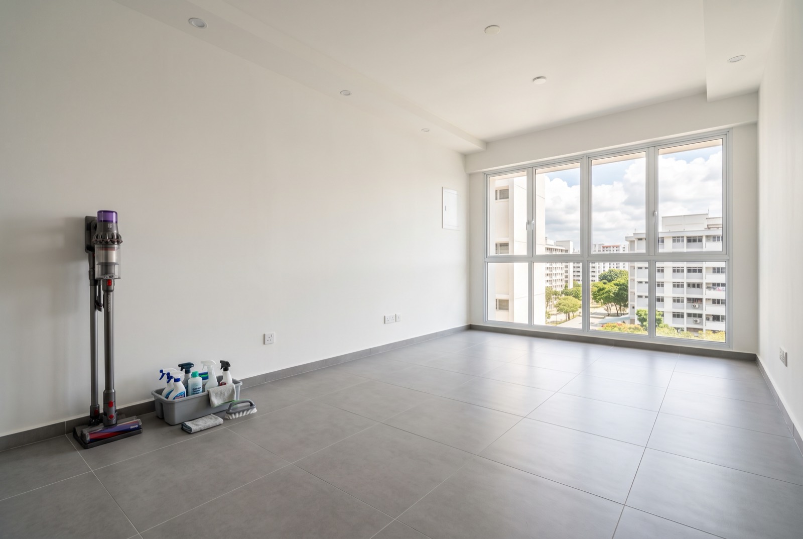 Spotless empty HDB flat after a move-in deep cleaning in Singapore